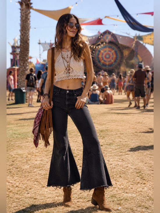 We The Free Denim - We The Free Black Cropped Denim